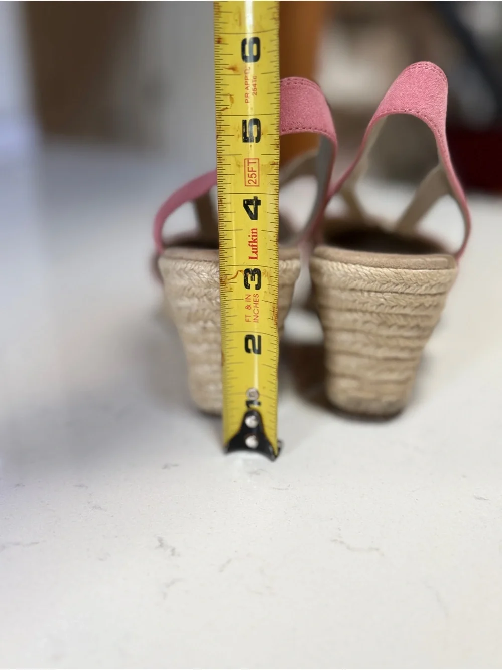 Pink Suede Wedge Espadrille Sandals